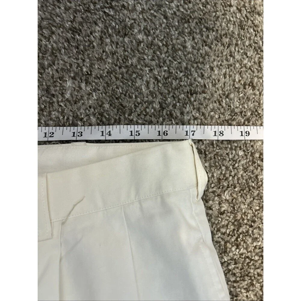 Vintage Polo Ralph Lauren Hammond Pleated Pants 34x32 White Straight Leg NWT 90s